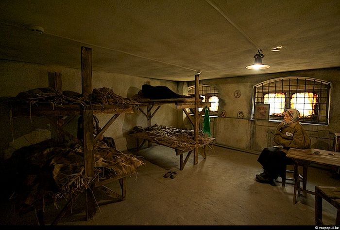 Reconstruction of a standard barrack for prisoners. Museum of the victims of political repressions