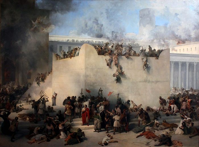 Francesco Hayez. Destruction of Temple of Jerusalem (1867). Photo: Wikipedia