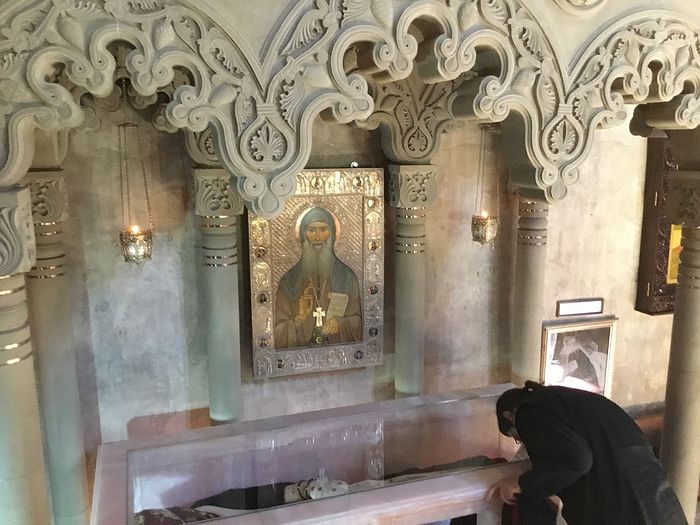 Relics of St. Gabriel at Samtavro Monastery