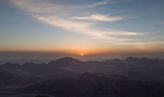 Dawn from the Holy Summit of Sinai.