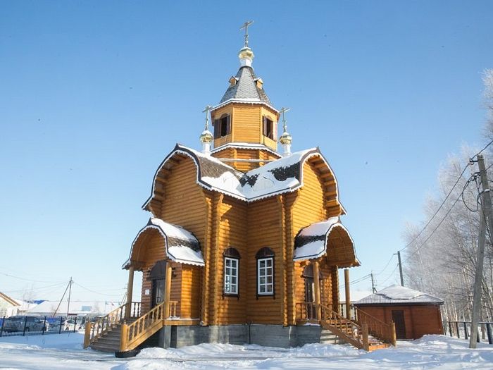 Новый храм преподобного Евфимия Великого освящен в 2014 году митрополитом Ханты-Мансийским и Сургутским Павлом