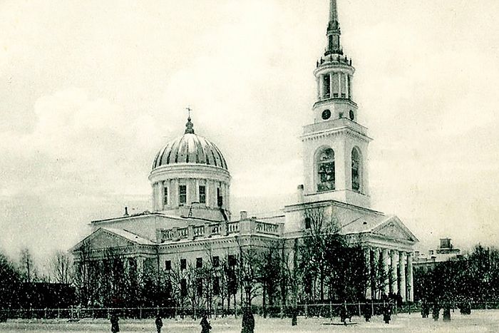 Андреевский собор в Кронштадте, старинная открытка