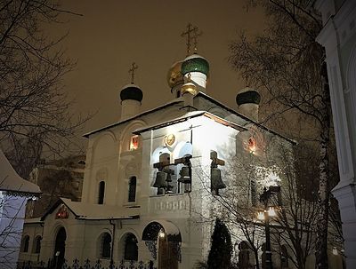 Всенощное бдение в Сретенском монастыре накануне Недели 32-й по Пятидесятнице, перед Рождеством Христовым, святых отец