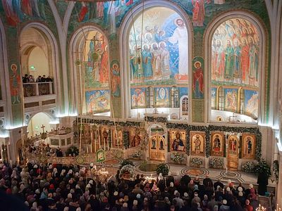Рождество Христово в московском Сретенском монастыре