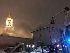 Fire breaks out on territory of Kiev Caves Lavra, monastery not damaged