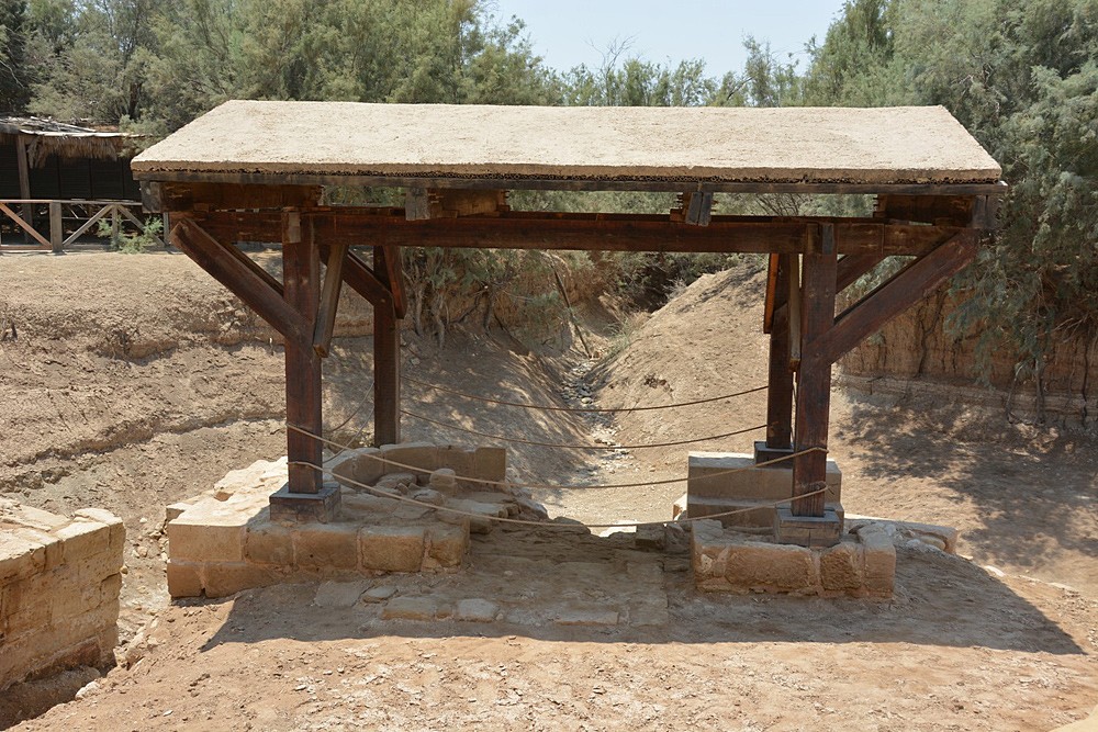 Excavations of the chapel on the site of the Baptism.