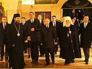 Владимир Путин посетил храм Святого Саввы в Белграде