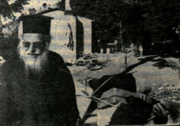 Fr. Benedict at a construction site
