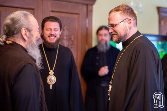 Встреча архиепископа Михаловско-Кошицкого Георгия с Блаженнейшим Митрополитом Онуфрием, которая состоялась уже после интервью