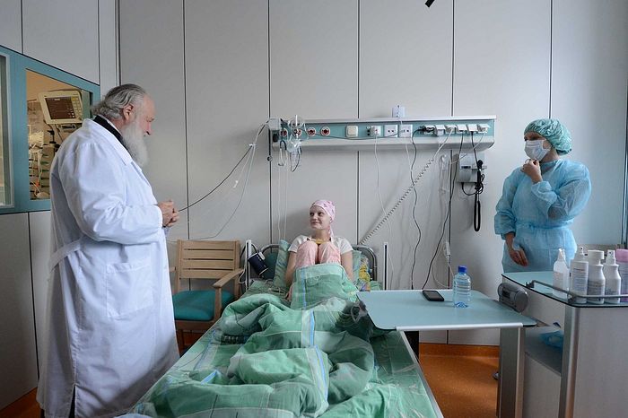 Visiting a pediatric hematology center in Moscow, September 2, 2012. Photo: Kirill Novotarsky/patriarchia.ru