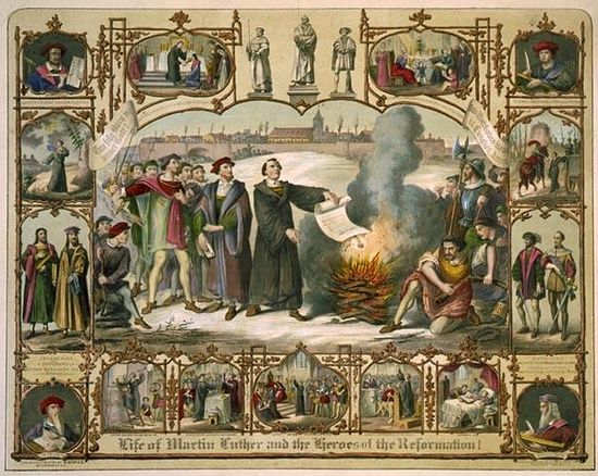 Martin Luther and the heroes of the Reformation