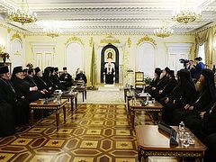 Patriarch Kirill meets with delegations of Local Churches arriving in Moscow to celebrate 10th anniversary of his enthronement