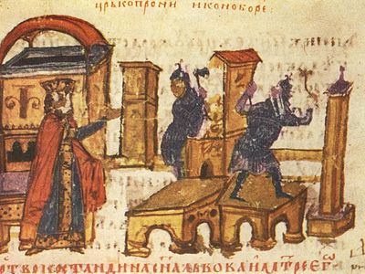 Гонения на почитателей икон при Константине Копрониме