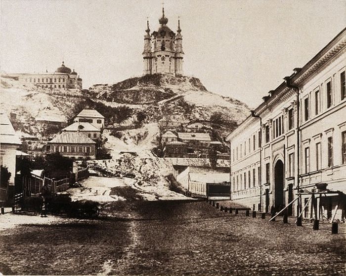 Андреевская церковь в Киеве, 1852. Фото: Роджер Фентон