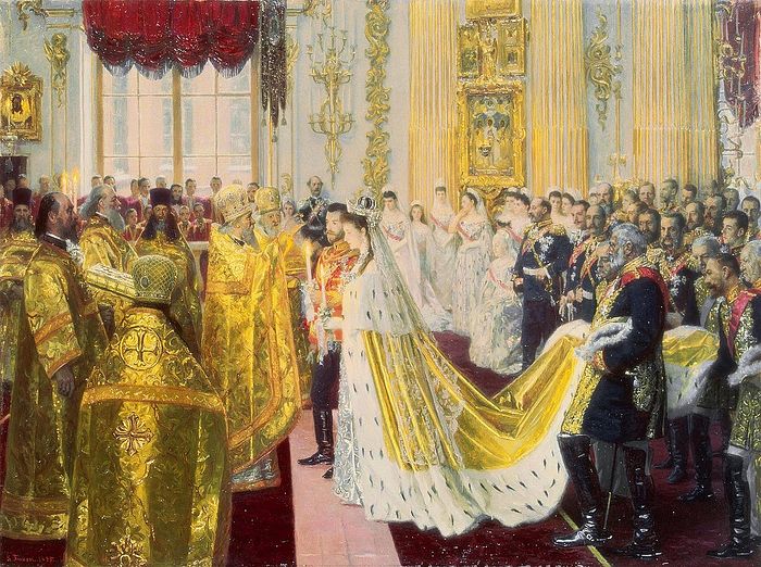 Wedding ceremony of Nicholas and Alexandra