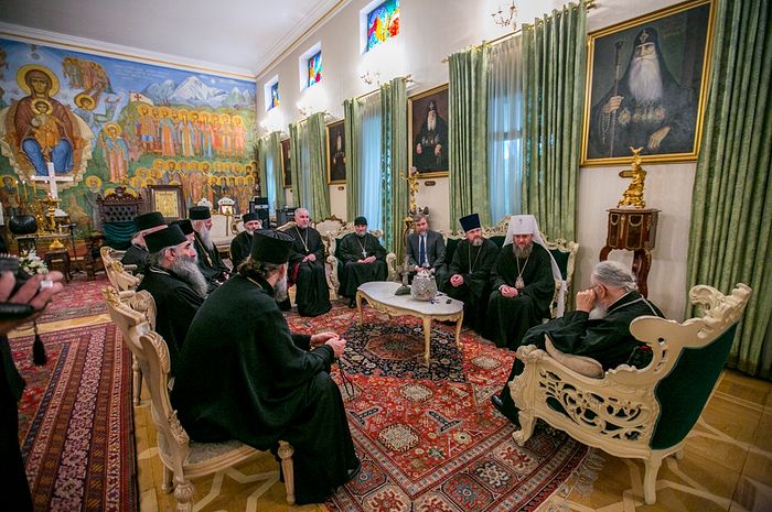Управляющий делами УПЦ встретился с Патриархом Грузии Илией ІІ