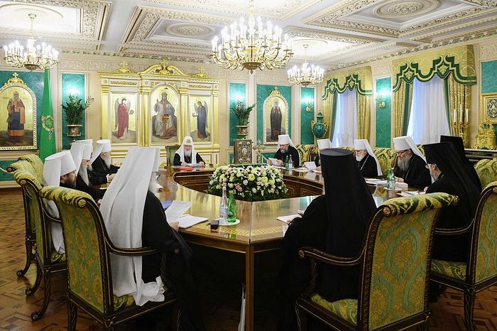 Святейший Патриарх Кирилл возглавил первое в 2019 году заседание Священного Синода