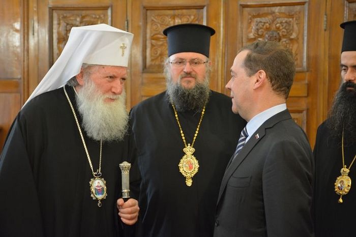 Состоялась встреча председателя Правительства России Дмитрия Медведева с Патриархом Болгарским Неофитом