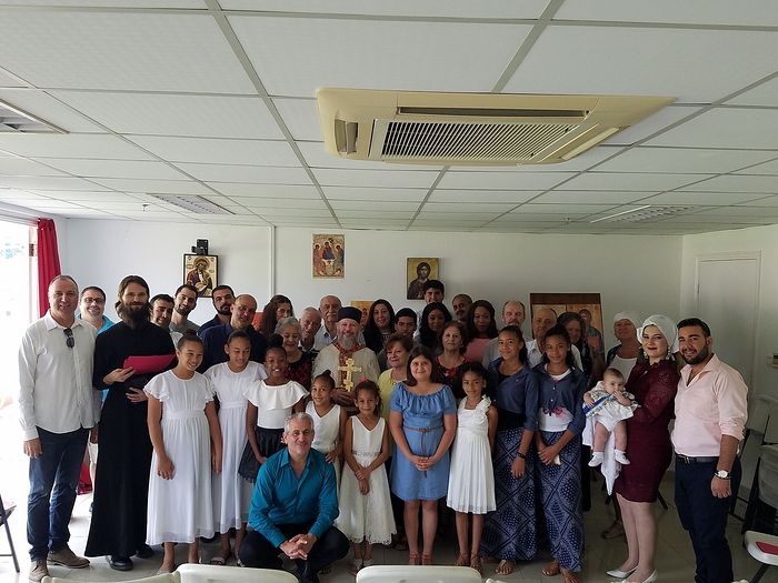 The future Fr. Ambrose with parishioners in Grenada during the visit of Fr. Peter Jackson in February 2019. Photo: eadiocese.org