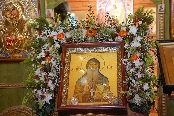 On the day of the uncovering of the relics of Elder Gabriel (Urgebadze). A photo from the archive of the Church of the Meeting of the Lord in Birulevo, Moscow