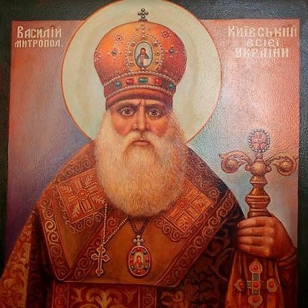 Icon of “Metropolitan” Vasily Lipkovsky, founder of and canonized by the UAOC
