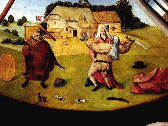 Hieronymus Bosch. The seven deadly sins.1475-1480