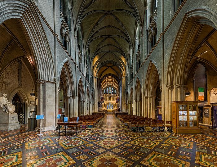 Nave of St. Patrick's Cathedral in Dublin