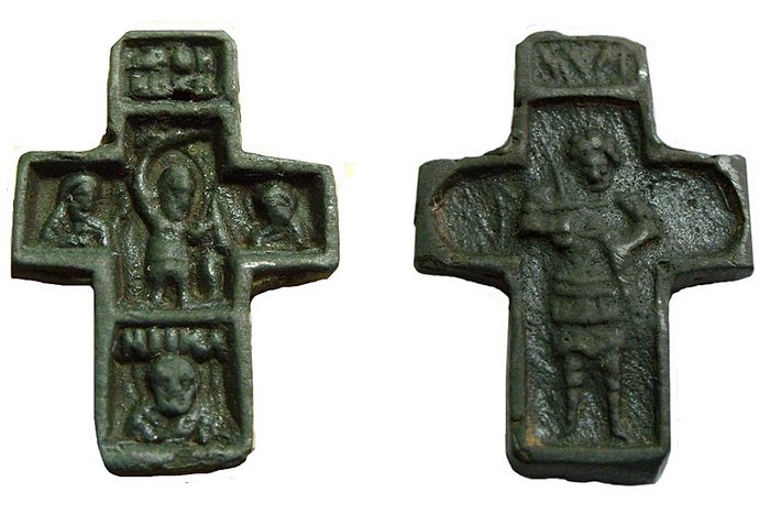Крест с Никитой-Бесогоном. Тверь. XIV век