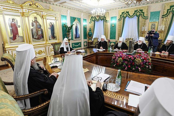Заседание Священного Синода Русской Православной Церкви прошло в Даниловом монастыре в Москве