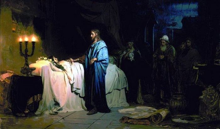 Илья Ефимович Репин – Воскрешение дочери Иаира. 1871