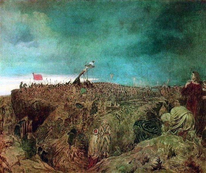 Илья Ефимович Репин – Голгофа (Распятие Христа). 1869