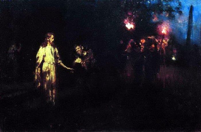 Илья Ефимович Репин – Христос в Гефсиманском саду. Конец 1880-х