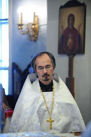 Протоиерей Николай Ким в храме на Большой Ордынке. 2010
