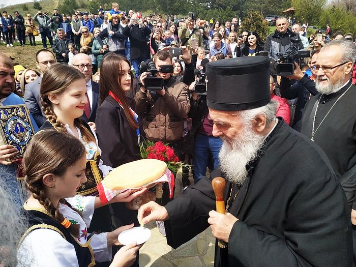 Встреча Сербского Патриарха в Косовской Митровице
