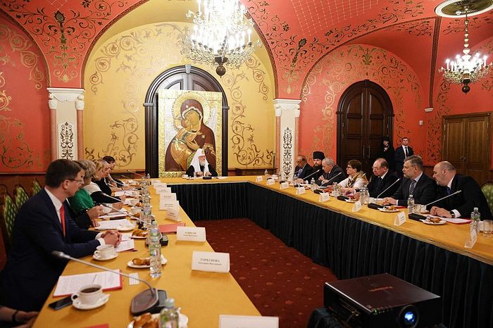 Святейший Патриарх Кирилл встретился с ректорами негосударственных вузов Москвы