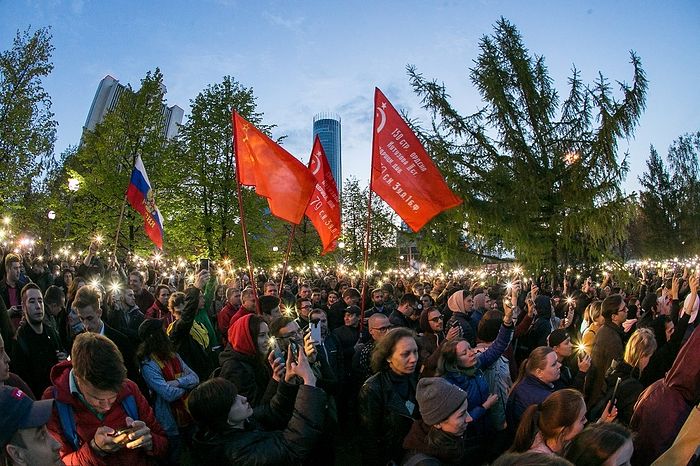 Протесты против строительства храма Святой Екатерины. Фото: Алексей Колчин/ТАСС