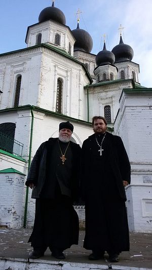 Протоиерей Николай Агафонов и отец Андрей Степанов