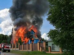 Tragic fire destroys 19th century wooden church