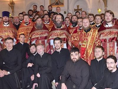 Ночная литургия в день памяти свв. Царственных Страстотерпцев в Сретенском монастыре