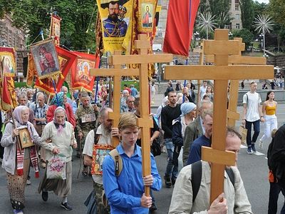 Как в Киеве совершали память святых Царственных Страстотерпцев
