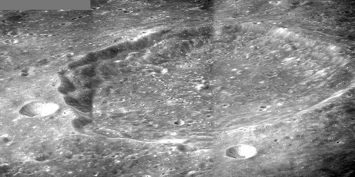Ansgarius crater. Mosaic of three Apollo 8 images, by James Stuby. Wikipedia.