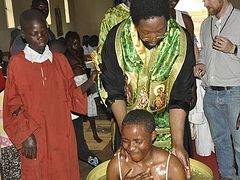 Baptism of Children and Adult Converts to Orthodox Christianity in Gulu, Uganda