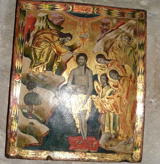 The icon of Theophany at Winchester Cathedral, Hants (photo by Irina Lapa)
