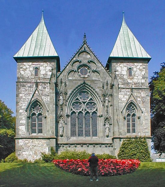 Stavanger Cathedral of St. Swithin in Norway