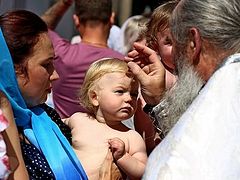 100+ baptized in Russian monastery on anniversary of Baptism of Rus’