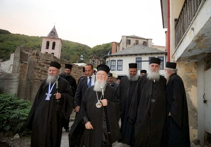 Patriarch Bartholomew on Mt. Athos. Photo: censor.net.ua