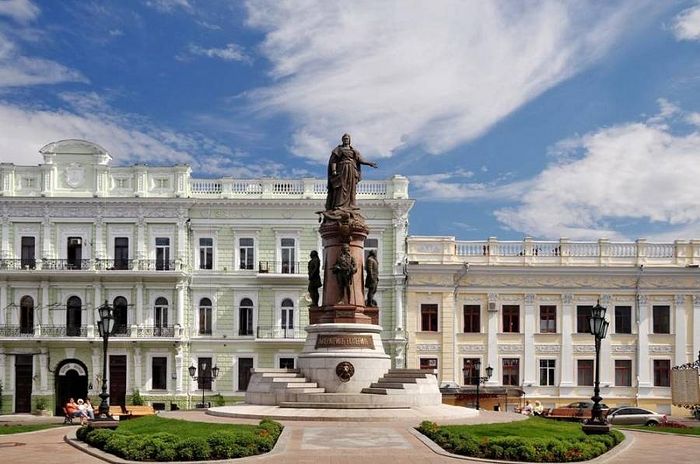 Odessa. Monument to Catherine the Great and her companions: José de Ribas, François Sainte de Wollant, Platon Zubov and Grigory Potemkin