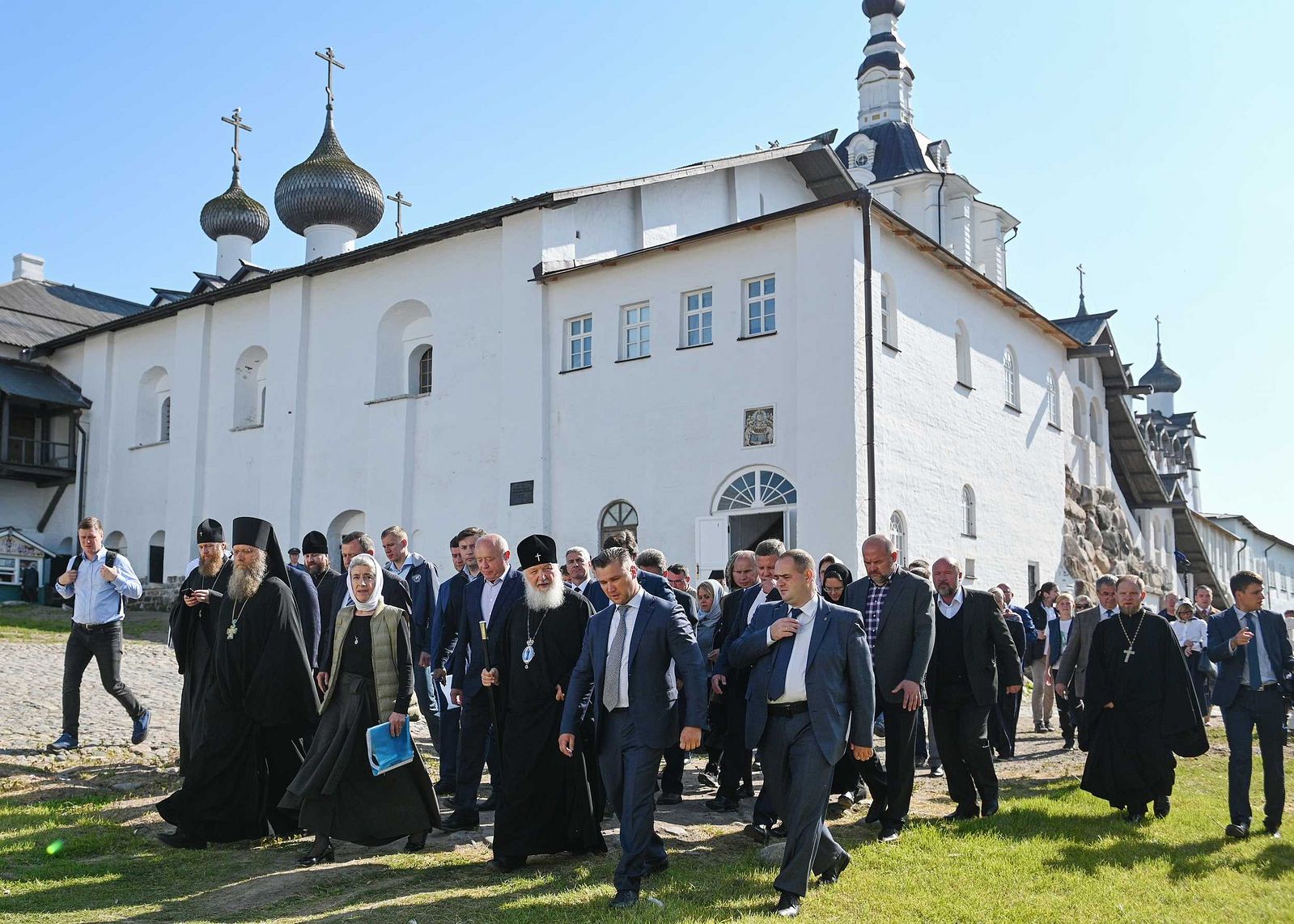 Патриарх Кирилл ознакомился с ходом ремонтно-реставрационных работ в Соловецком монастыре