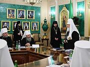 Святейший Патриарх Кирилл возглавил 60-е заседание Священного Синода со времени начала своего Первосвятительского служения