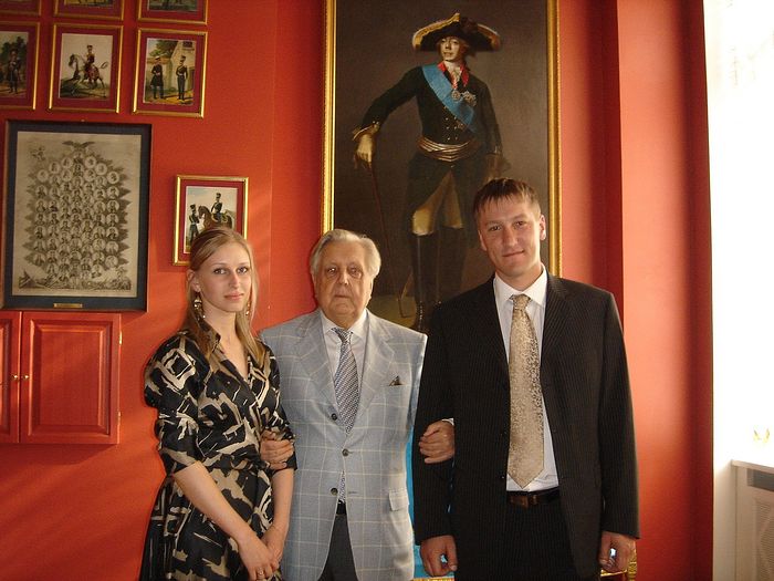 Ilya Glazunov with Mr. and Mrs. Kuraksa